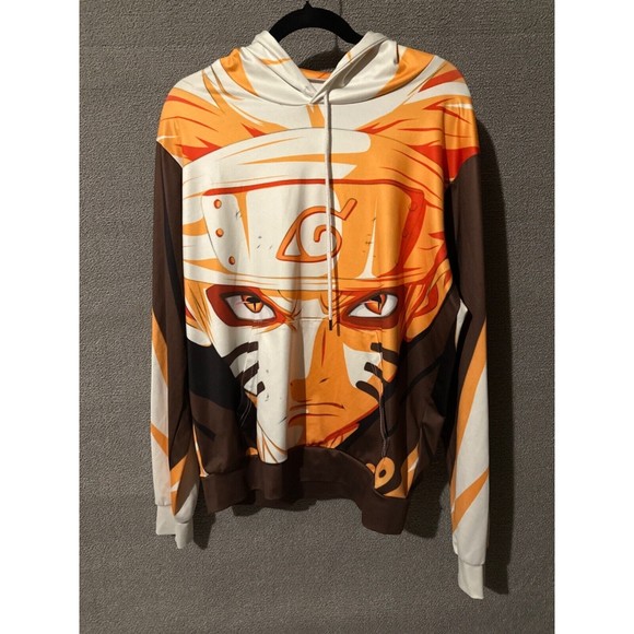 Naruto Anime Hoodie Sweater Unisex Graphic Print Casual Long Sleeve Size XL - Picture 1 of 6